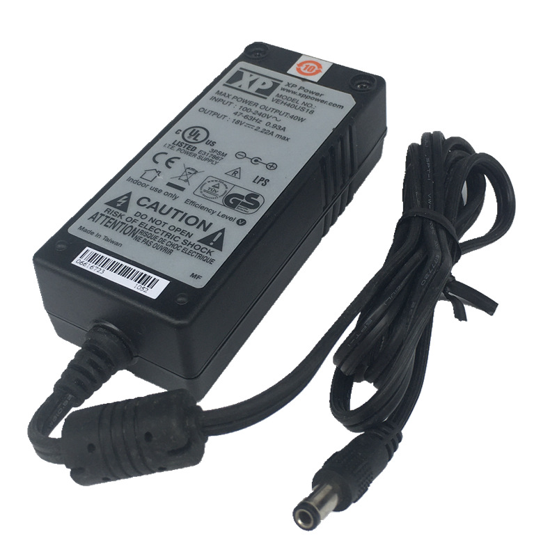 *Brand NEW* 5.5*2.5 XP Power 18V 2.22A AC DC ADAPTER VEH40US18 POWER SUPPLY - Click Image to Close